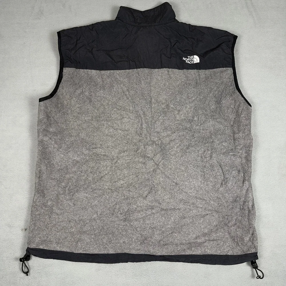 The North Face  Y2K Denali Fleece Vest Mens XL Gray Black Full Zip Made in USA
